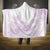 Polynesian Tribal Plumeria Lotu Tamaiti Hooded Blanket Pastel Mauve - Polynesian Pride