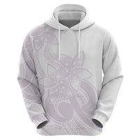 Polynesian Tribal Plumeria Lotu Tamaiti Hoodie Pastel Mauve - Polynesian Pride