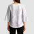 Polynesian Tribal Plumeria Lotu Tamaiti Kimono Sleeve Blouse Pastel Mauve - Polynesian Pride