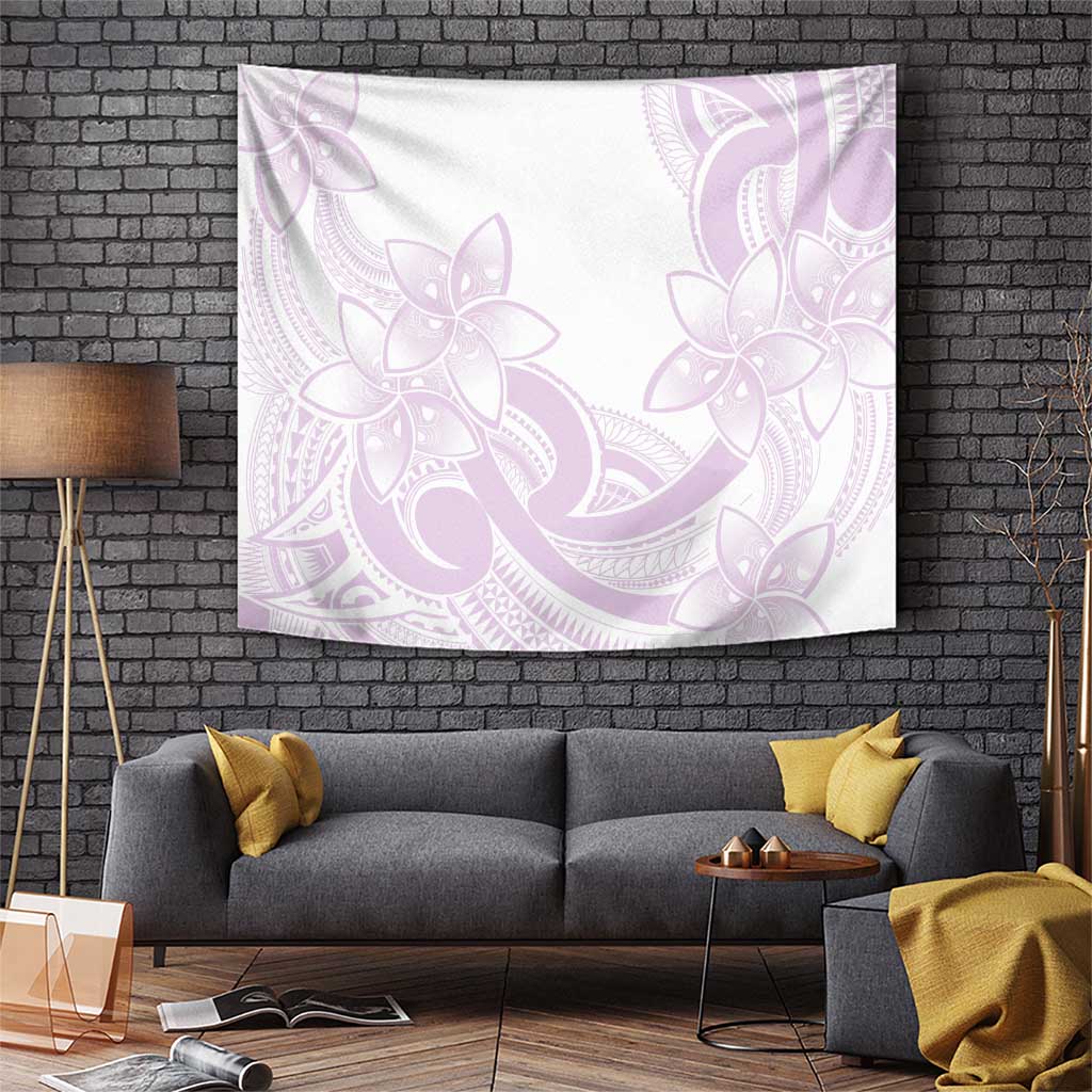 Polynesian Tribal Plumeria Lotu Tamaiti Tapestry Pastel Mauve LT9 Mauve - Polynesian Pride