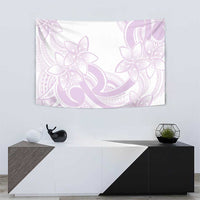 Polynesian Tribal Plumeria Lotu Tamaiti Tapestry Pastel Mauve - Polynesian Pride