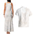 Polynesian Tribal Plumeria Lotu Tamaiti Couples Matching Tank Maxi Dress and Hawaiian Shirt Pastel Nude - Polynesian Pride
