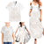 Polynesian Tribal Plumeria Lotu Tamaiti Family Matching Summer Maxi Dress and Hawaiian Shirt Pastel Nude - Polynesian Pride
