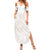 Polynesian Tribal Plumeria Lotu Tamaiti Family Matching Summer Maxi Dress and Hawaiian Shirt Pastel Nude - Polynesian Pride