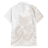 Polynesian Tribal Plumeria Lotu Tamaiti Hawaiian Shirt Pastel Nude - Polynesian Pride