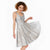 Polynesian Tribal Plumeria Lotu Tamaiti Midi Dress Pastel Nude - Polynesian Pride
