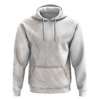 Polynesian Tribal Plumeria Lotu Tamaiti Zip Hoodie Pastel Nude LT9 Pullover Hoodie Nude - Polynesian Pride