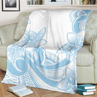 Polynesian Tribal Plumeria Lotu Tamaiti Blanket Pastel Sky Blue LT9 - Polynesian Pride