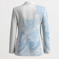 Polynesian Tribal Plumeria Lotu Tamaiti Blazer Pastel Sky Blue LT9 - Polynesian Pride