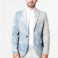 Polynesian Tribal Plumeria Lotu Tamaiti Blazer Pastel Sky Blue LT9 - Polynesian Pride