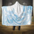 Polynesian Tribal Plumeria Lotu Tamaiti Hooded Blanket Pastel Sky Blue - Polynesian Pride
