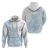 Polynesian Tribal Plumeria Lotu Tamaiti Hoodie Pastel Sky Blue - Polynesian Pride