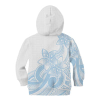 Polynesian Tribal Plumeria Lotu Tamaiti Kid Hoodie Pastel Sky Blue - Polynesian Pride