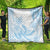 Polynesian Tribal Plumeria Lotu Tamaiti Quilt Pastel Sky Blue - Polynesian Pride