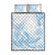 Polynesian Tribal Plumeria Lotu Tamaiti Quilt Bed Set Pastel Sky Blue - Polynesian Pride