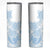 Polynesian Tribal Plumeria Lotu Tamaiti Skinny Tumbler Pastel Sky Blue - Polynesian Pride