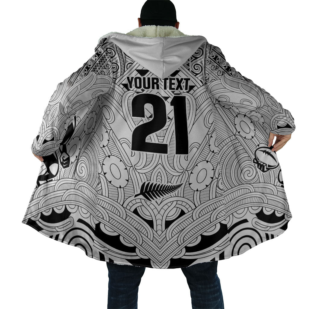 2026 Autumn Rugby Nations New Zealand Custom Cloak White Kowhaiwhai Maori Tribal Taniko Motif