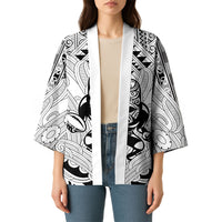 2026 Autumn Rugby Nations New Zealand Custom Kimono White Kowhaiwhai Maori Tribal Taniko Motif