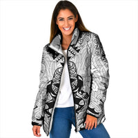 2026 Autumn Rugby Nations New Zealand Custom Padded Jacket White Kowhaiwhai Maori Tribal Taniko Motif
