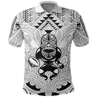 2026 Autumn Rugby Nations New Zealand Custom Polo Shirt White Kowhaiwhai Maori Tribal Taniko Motif