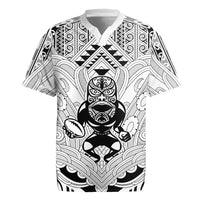 2026 Autumn Rugby Nations New Zealand Custom Rugby Jersey White Kowhaiwhai Maori Tribal Taniko Motif