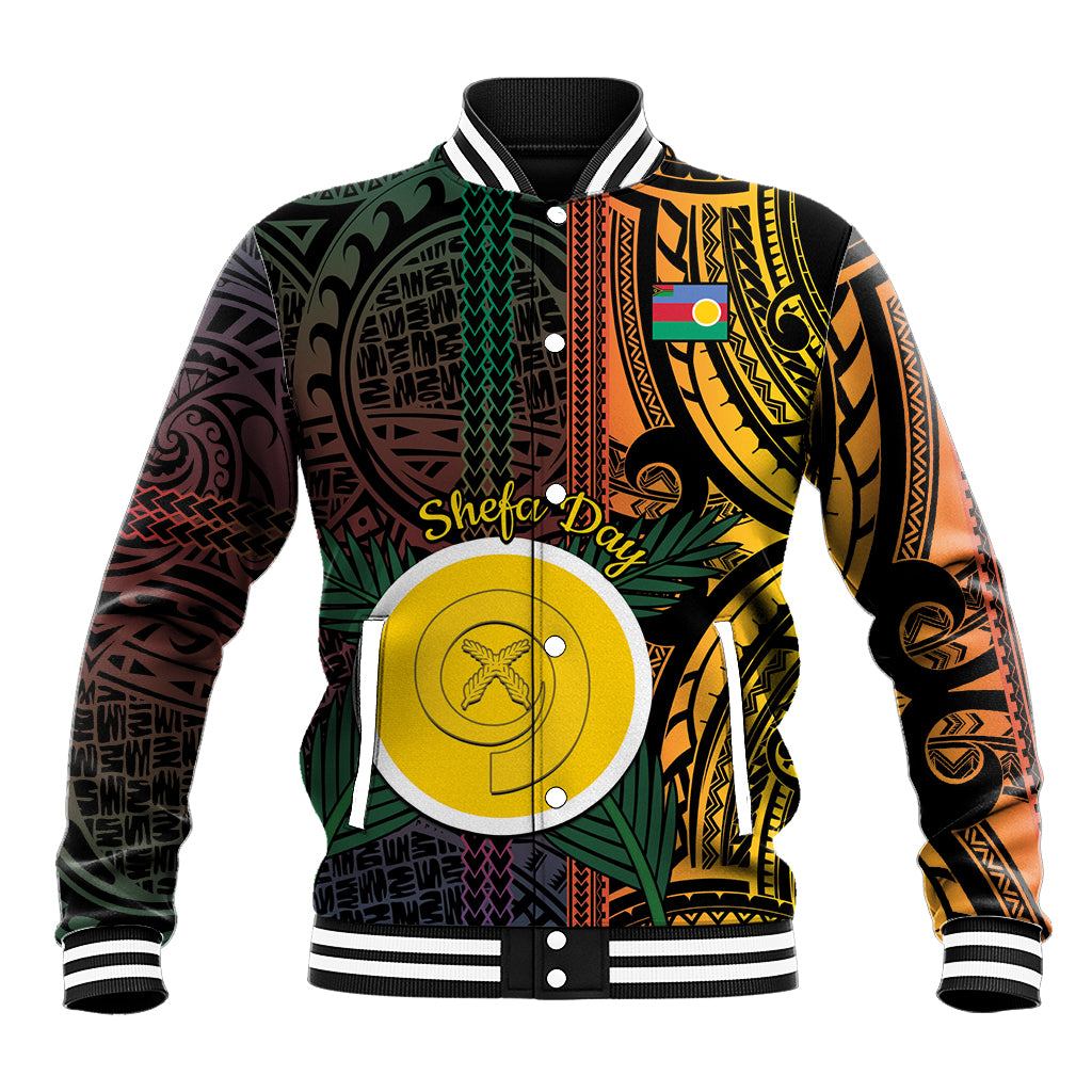 Personalised Shefa Day Baseball Jacket Happy June 18 Vanuatu Province