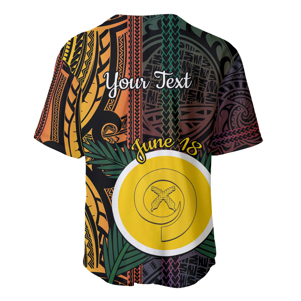 Personalised Shefa Day Baseball Jersey Happy June 18 Vanuatu Province