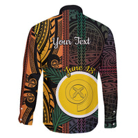 Personalised Shefa Day Family Matching Mermaid Dress and Hawaiian Shirt Happy June 18 Vanuatu Province