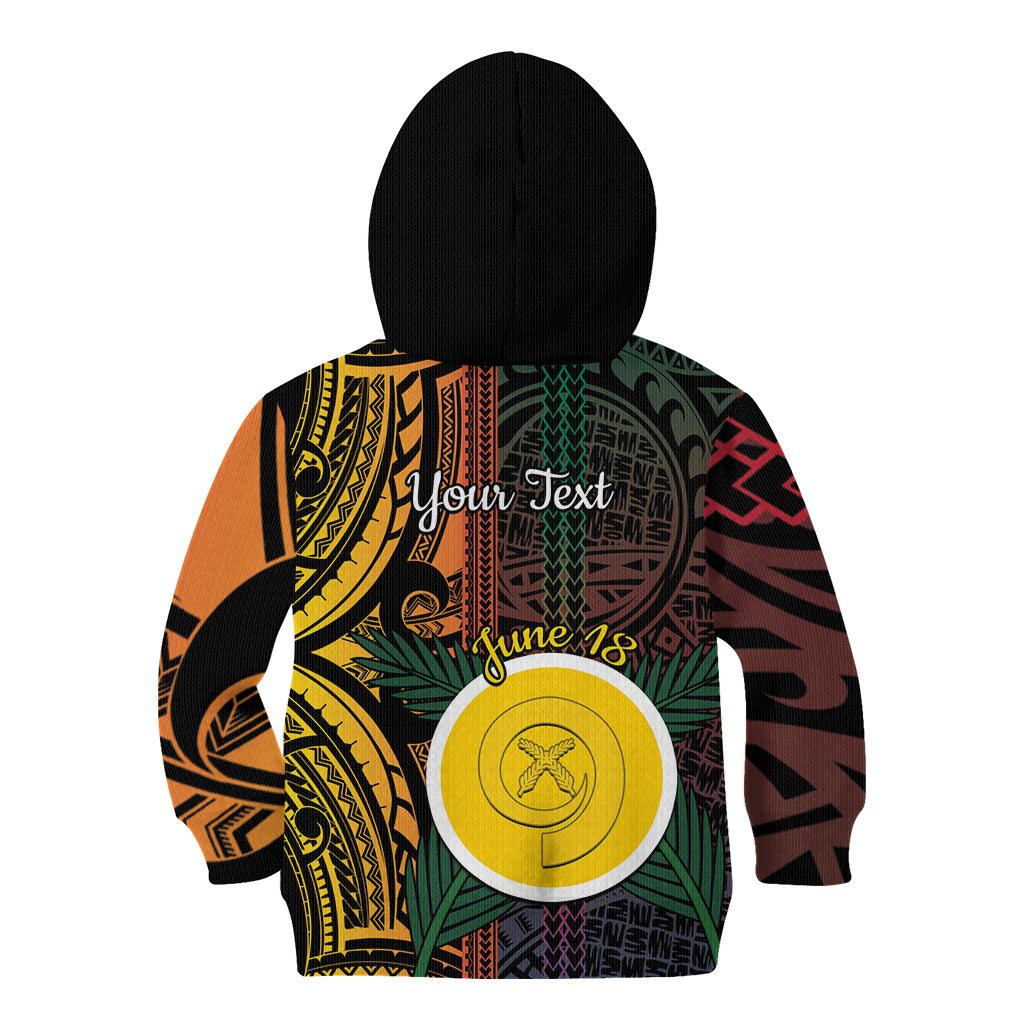 Personalised Shefa Day Kid Hoodie Happy June 18 Vanuatu Province