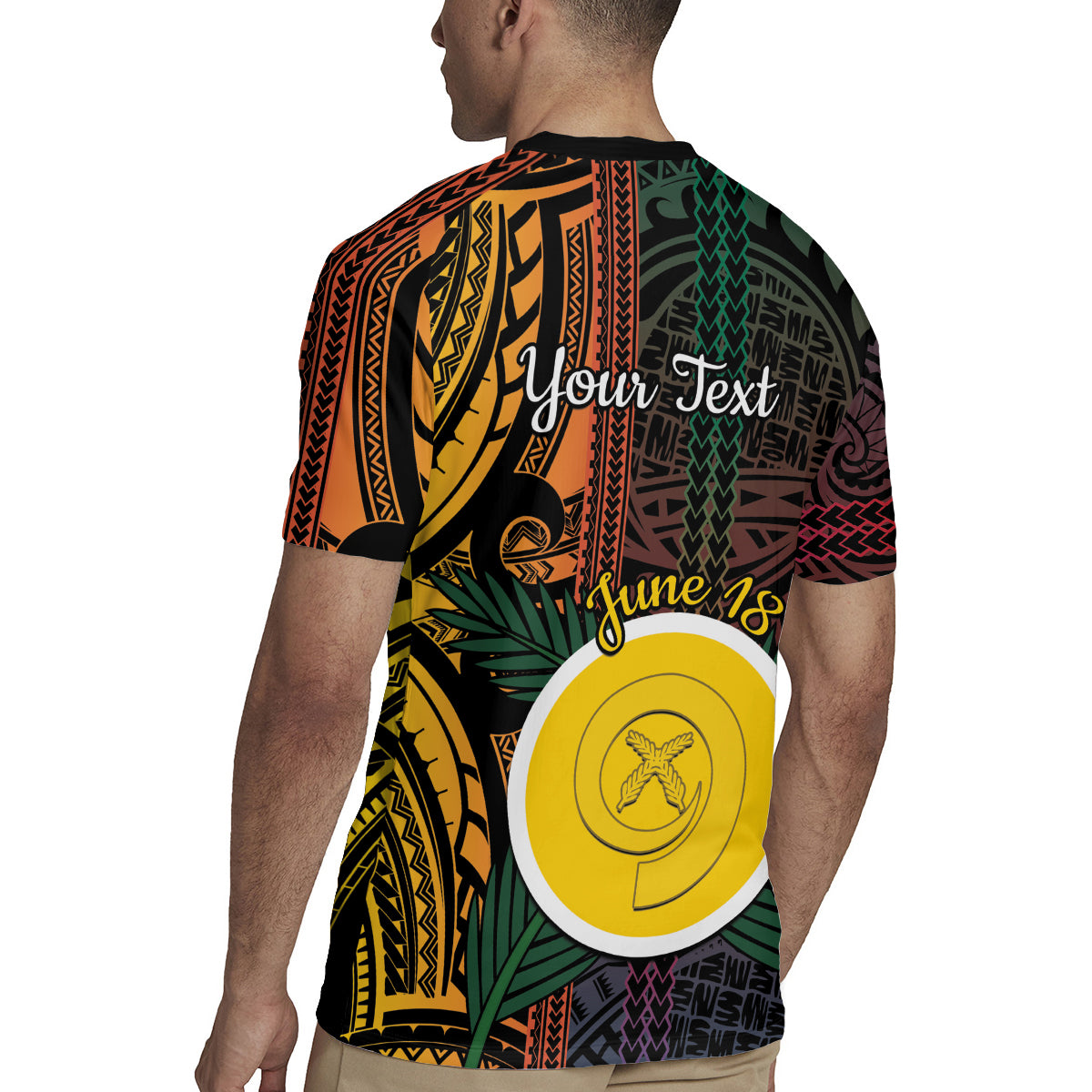 Personalised Shefa Day Rugby Jersey Happy June 18 Vanuatu Province