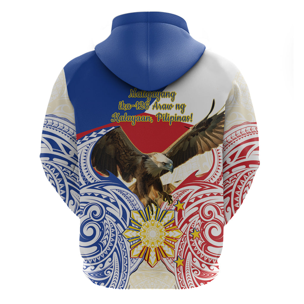 Philippines Independence Day Zip Hoodie Pilipinas Eagle 126th Anniversary