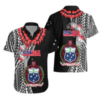 Polynesian Pride Samoa Hawaiian Shirt Ula Fala Mix Samoan Tribal Black Version LT14 - Polynesian Pride