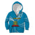 Personalised Tonga Lavengamalie College Kid Hoodie Tongan Ngatu Pattern LT14 Zip Hoodie Blue - Polynesian Pride