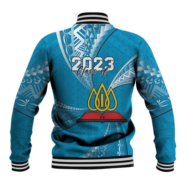 Tonga Baseball Jacket Kingdom of Tonga Ngatu Pattern Circle main image 1