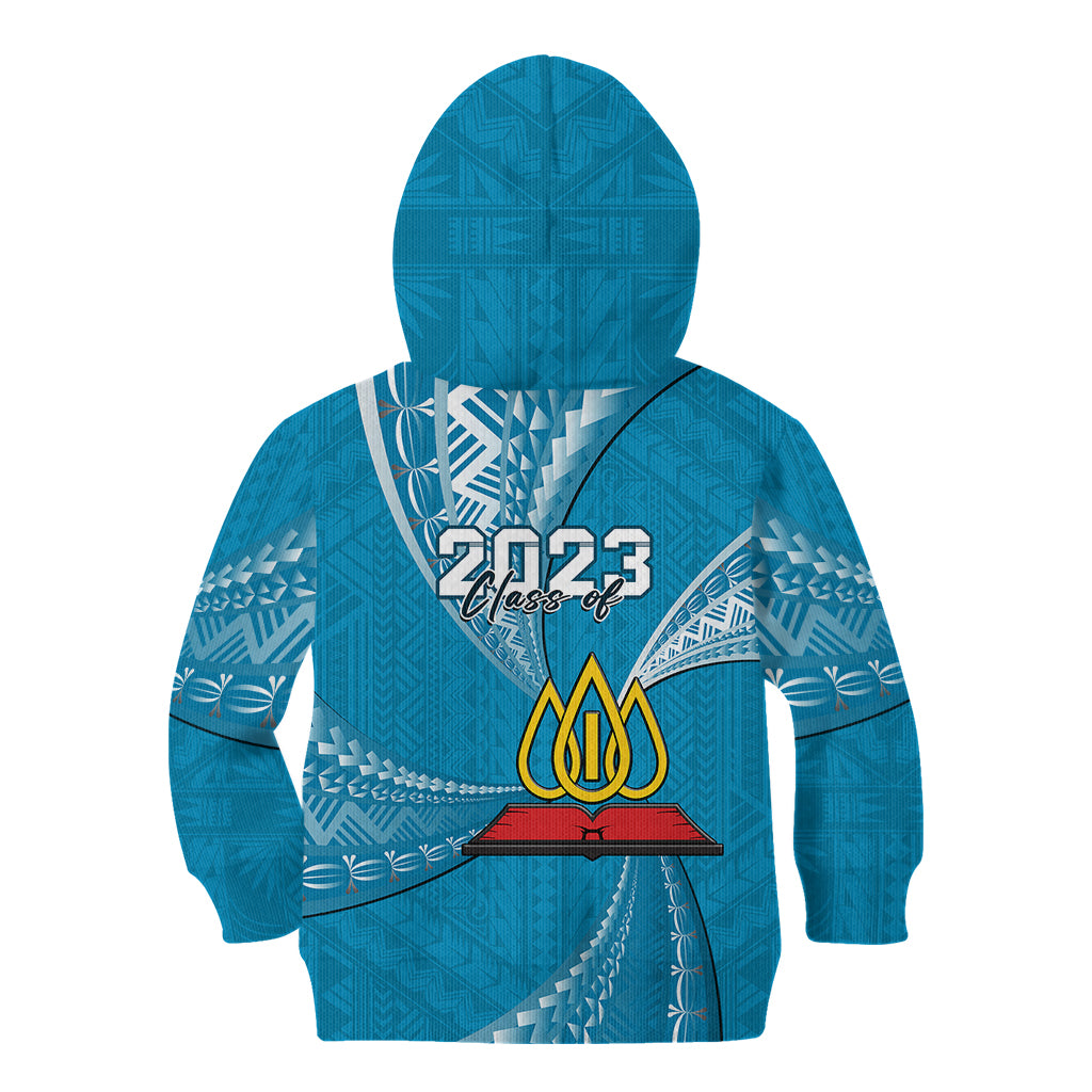 Personalised Tonga Lavengamalie College Kid Hoodie Class Of Year Tongan Ngatu Pattern LT14 - Polynesian Pride