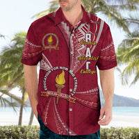 Personalised Tonga Beulah College Hawaiian Shirt Tongan Ngatu Pattern LT14 - Polynesian Pride