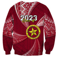 Personalised Tonga Eua High School Sweatshirt Class Of Year Tongan Ngatu Pattern LT14 - Polynesian Pride