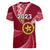 Personalised Tonga Eua High School Women V Neck T Shirt Class Of Year Tongan Ngatu Pattern LT14 - Polynesian Pride