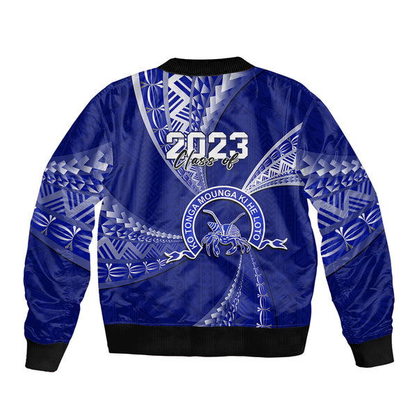 (Custom Personalised) Tonga Kumete Kava Bowl Sila Vibes - Blue Bomber Jacket LT8