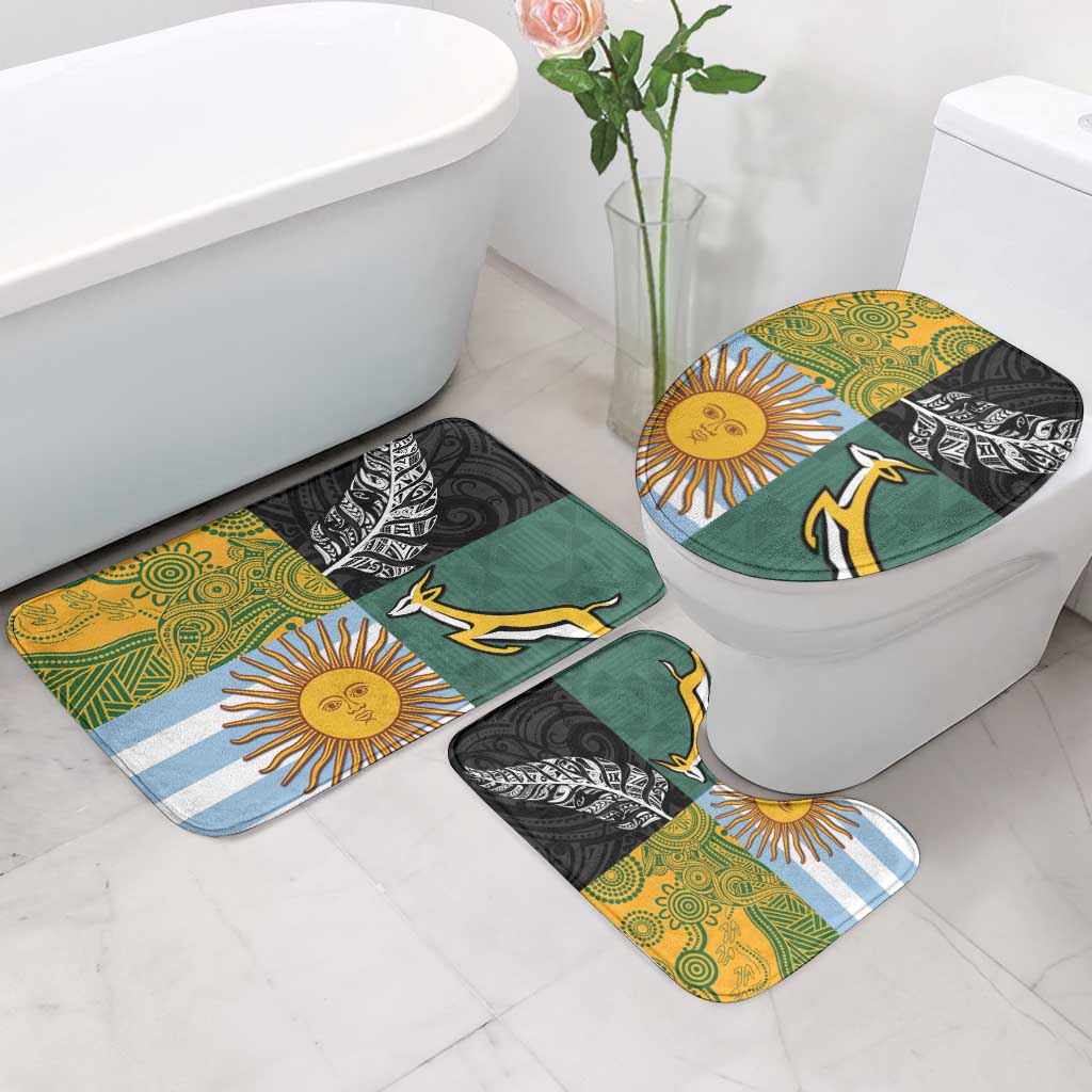 Rugby 2025 Championship Bathroom Set Combination of Southern Hemisphere Countries - Polynesian Pride
