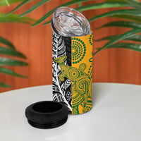 Rugby 2025 Championship 4 in 1 Can Cooler Tumbler Combination of Southern Hemisphere Countries - Polynesian Pride