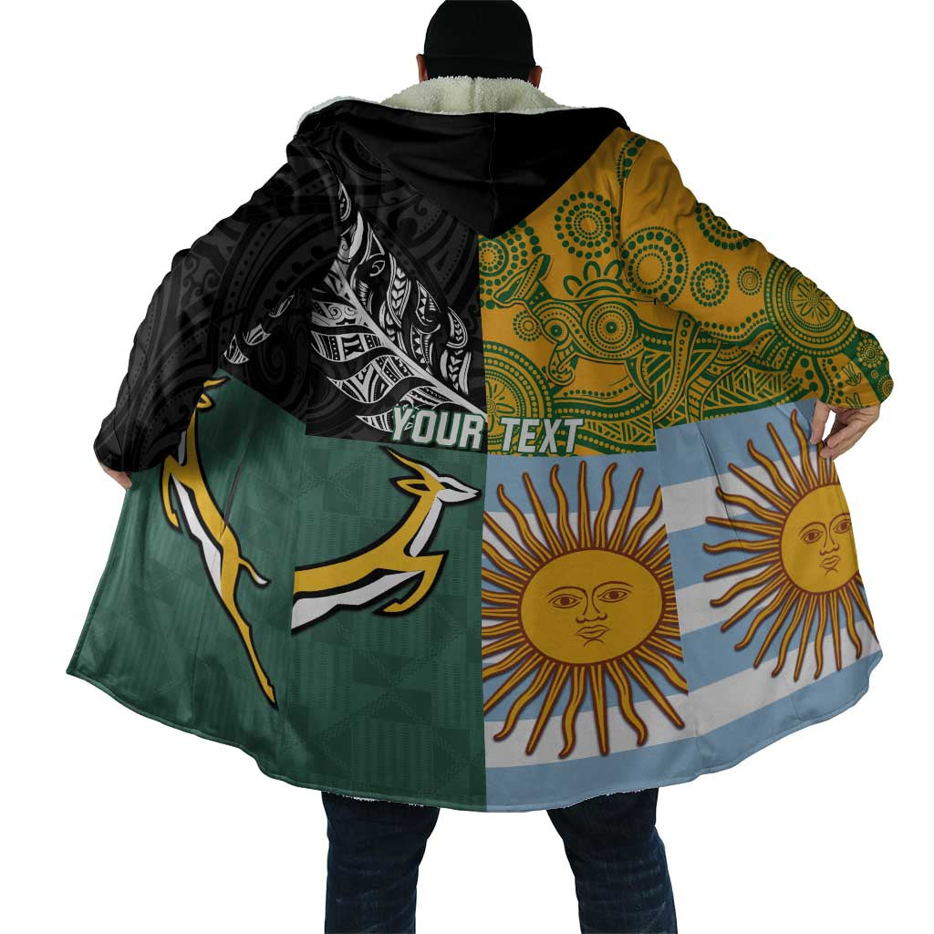 Personalised Rugby 2025 Championship Cloak Combination of Southern Hemisphere Countries - Polynesian Pride