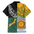 Personalised Rugby 2025 Championship Family Matching Off Shoulder Short Dress and Hawaiian Shirt Combination of Southern Hemisphere Countries - Polynesian Pride