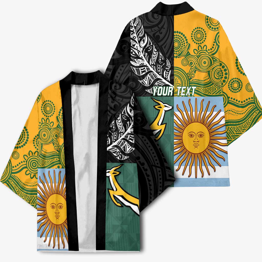Personalised Rugby 2025 Championship Kimono Combination of Southern Hemisphere Countries - Polynesian Pride
