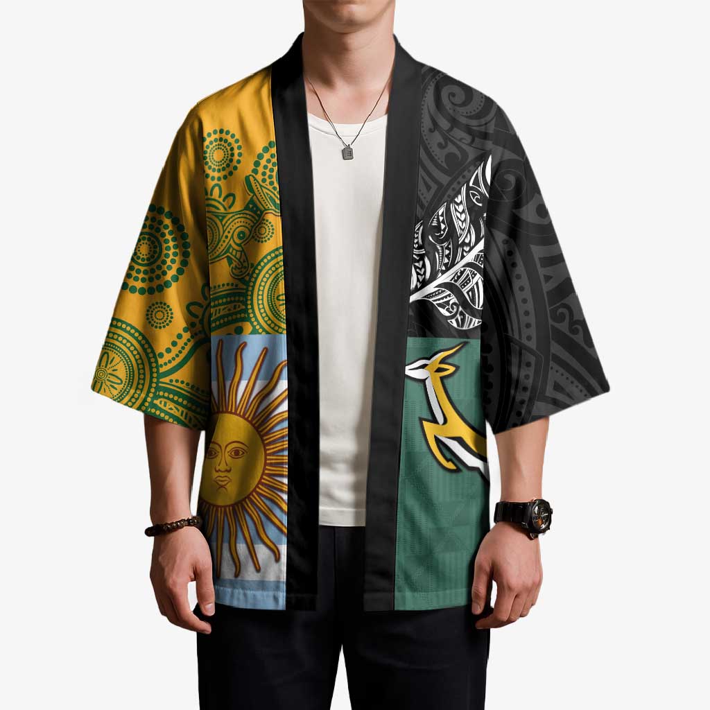 Personalised Rugby 2025 Championship Kimono Combination of Southern Hemisphere Countries - Polynesian Pride
