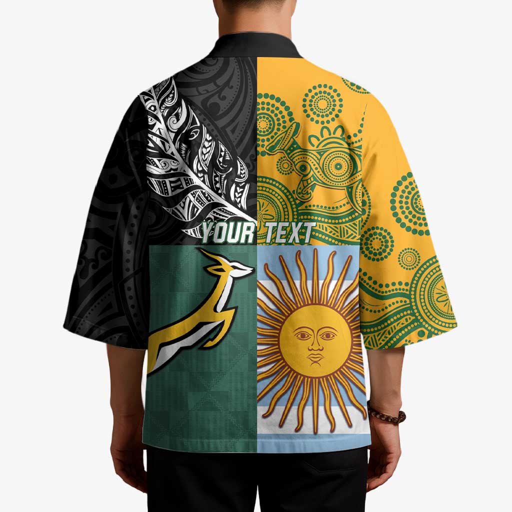 Personalised Rugby 2025 Championship Kimono Combination of Southern Hemisphere Countries - Polynesian Pride
