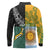Personalised Rugby 2025 Championship Long Sleeve Polo Shirt Combination of Southern Hemisphere Countries - Polynesian Pride