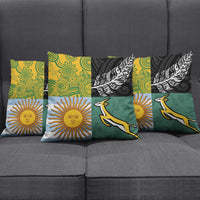 Rugby 2025 Championship Pillow Cover Combination of Southern Hemisphere Countries - Polynesian Pride