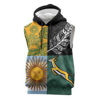 Personalised Rugby 2025 Championship Sleeveless Hoodie Combination of Southern Hemisphere Countries - Polynesian Pride