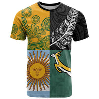 Personalised Rugby 2025 Championship T Shirt Combination of Southern Hemisphere Countries - Polynesian Pride